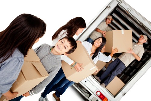 Professional home moving service in Notting Hill street setting
