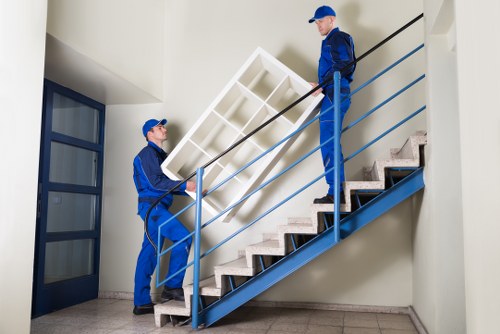Professional removal team handling a move in Notting Hill
