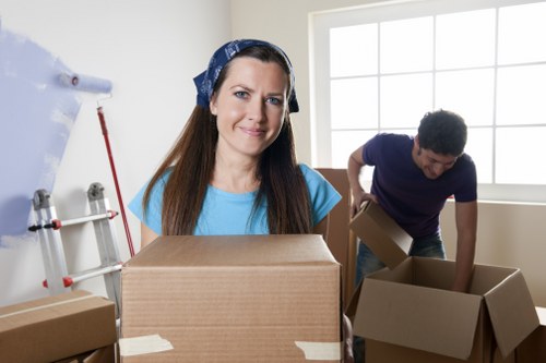 Apartment move support with careful packing and stair access
