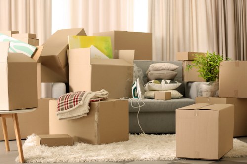 Commercial move support with a removal van in Notting Hill