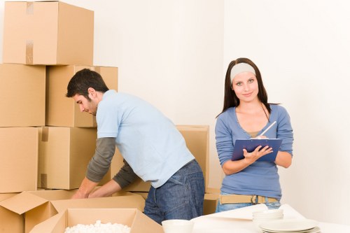 Unpacking service setup in a Nottinghill apartment after relocation