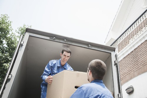 Local office removals vehicle outside a commercial property in Notting Hill