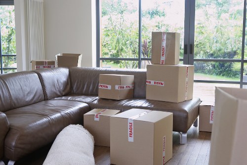 Packing furniture for a man and van move in Notting Hill